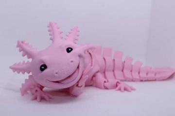 Laughing Axolotl Pink Pastel