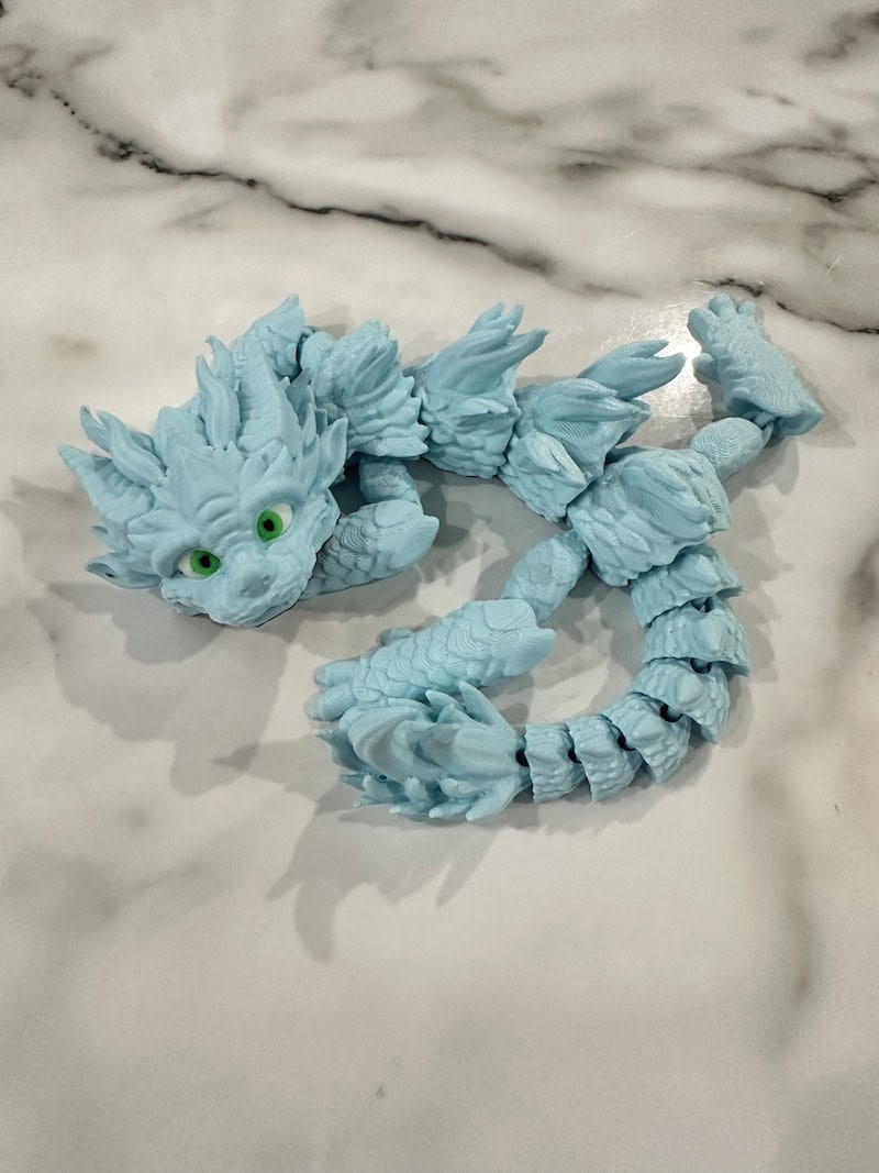 Baby blue fortune dragon