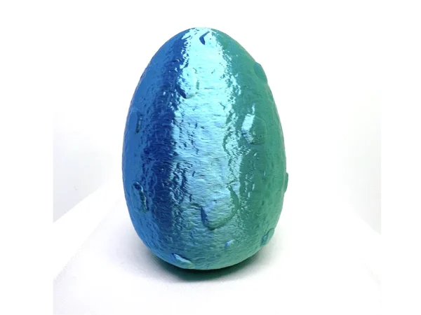 Blue Green Silk Egg