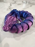 Blue Magenta Silk Snake