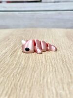 Flexi Baby Narwhal Keyring Pink Silk