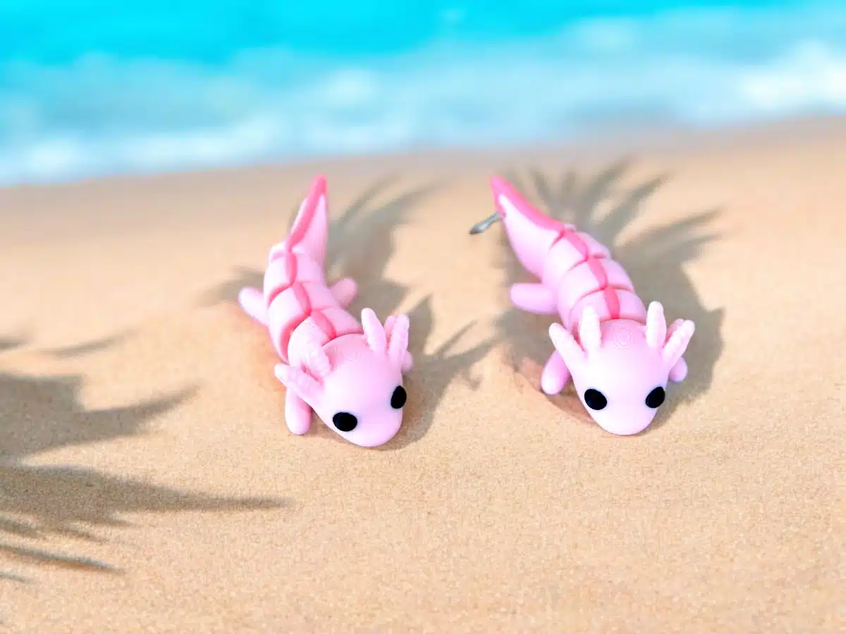 Flrexi Axolotl Keyring Pink