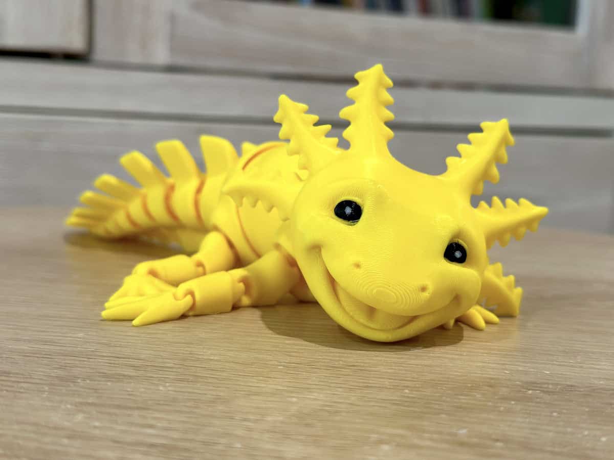 Laughing Axolotl Pastel Yellow