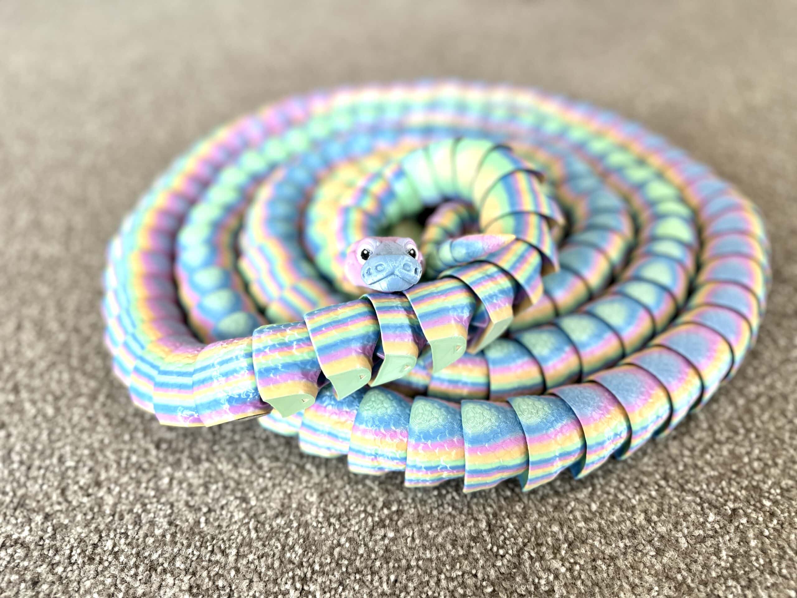 Enchanted Snake - Pastel Rainbow