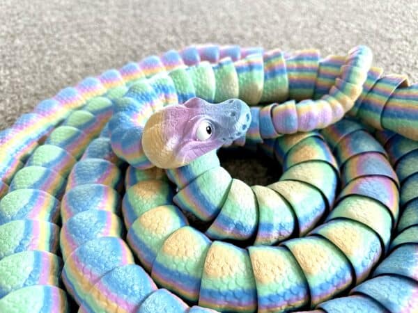 Enchanted Snake - Pastel Rainbow