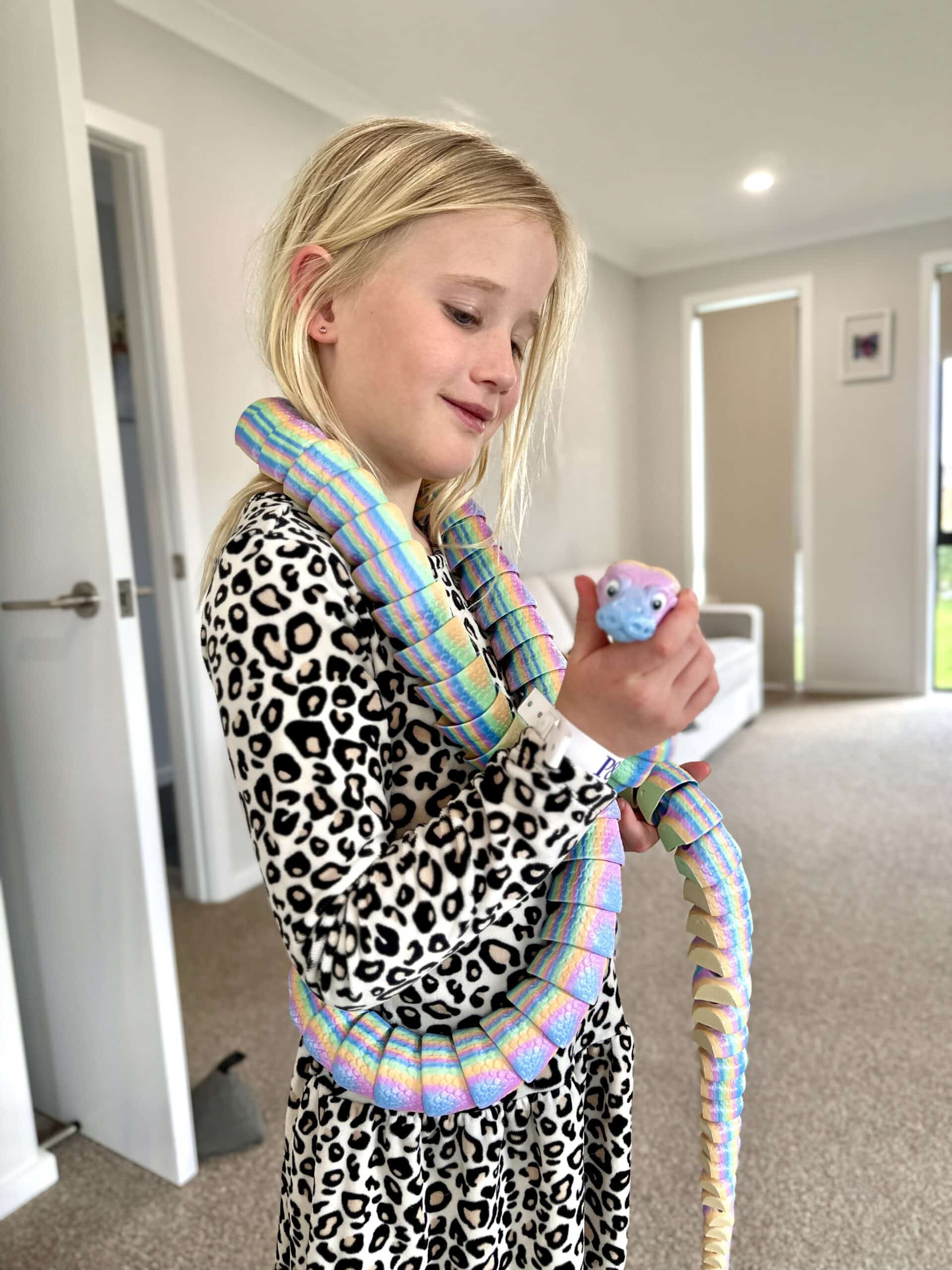 Enchanted Snake - Pastel Rainbow with Isla