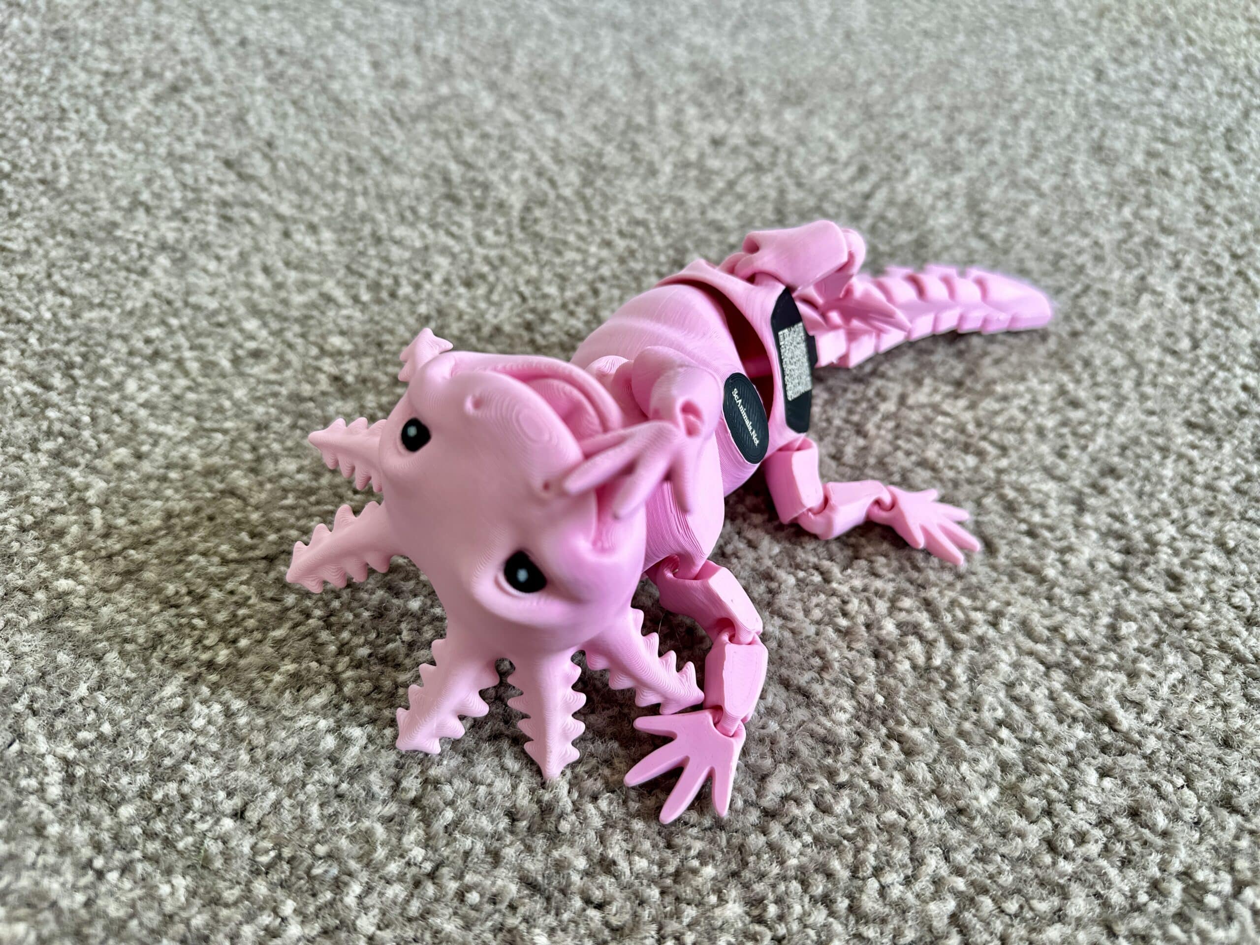 Laughing Axolotl Pink Pastel