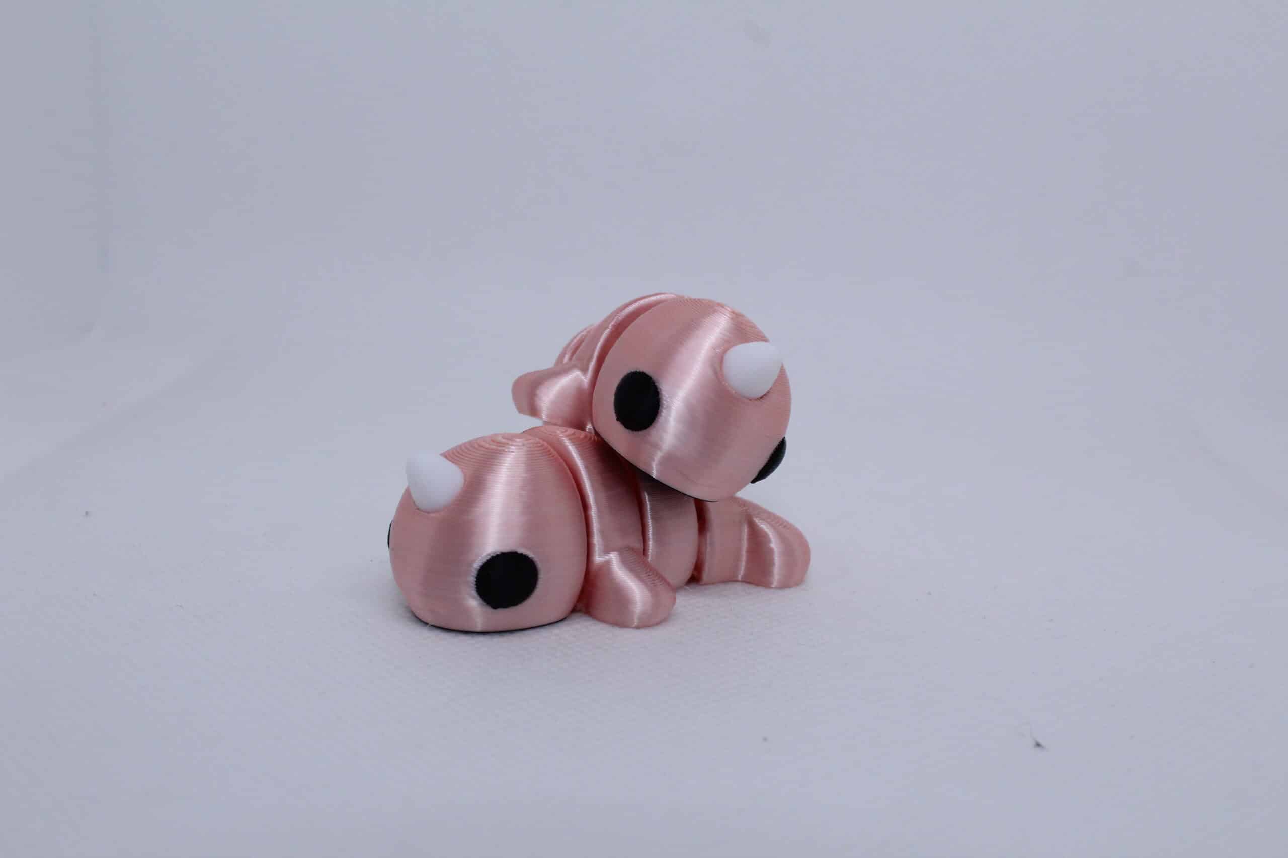 Flexi Baby Narwhal Keyring Pink Silk