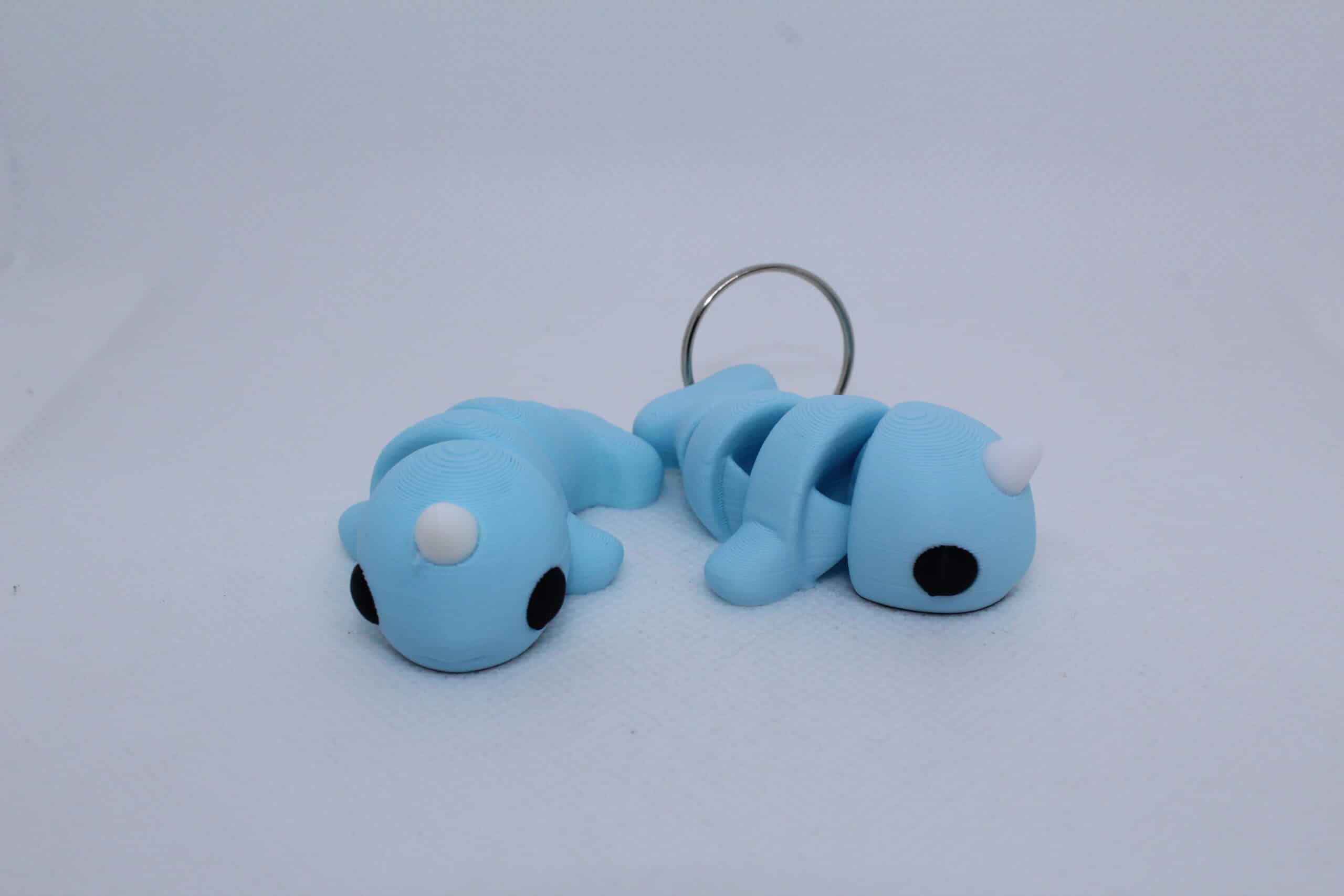 Flexi Baby Narwhal Keyring Baby Blue
