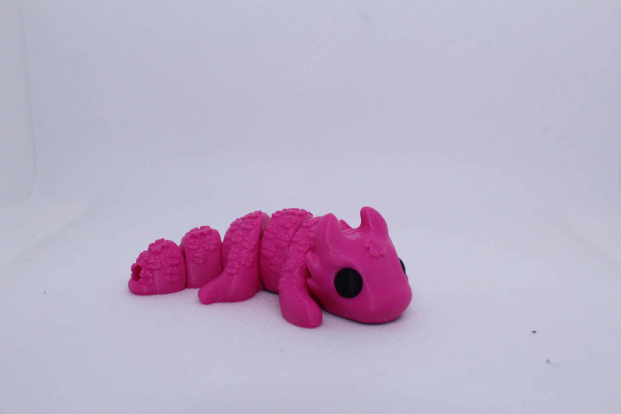 Baby Lucky Dragon keyring Pink