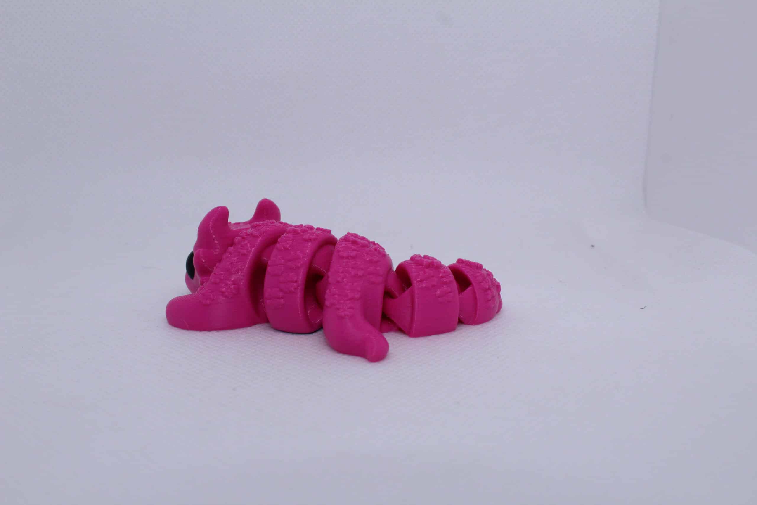 Baby Lucky Dragon keyring Pink