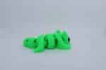Baby Lucky Dragon Keyring Green