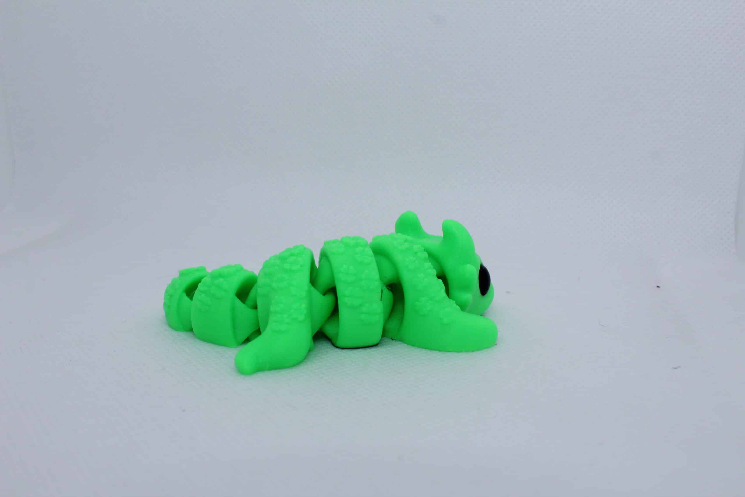 Baby Lucky Dragon Keyring Green