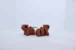 Baby Capybara Flexi Keyring Brown