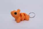 Baby Triceratops Keyring Orange