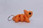 Baby Triceratops Keyring Orange