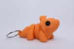 Baby Triceratops Keyring Orange