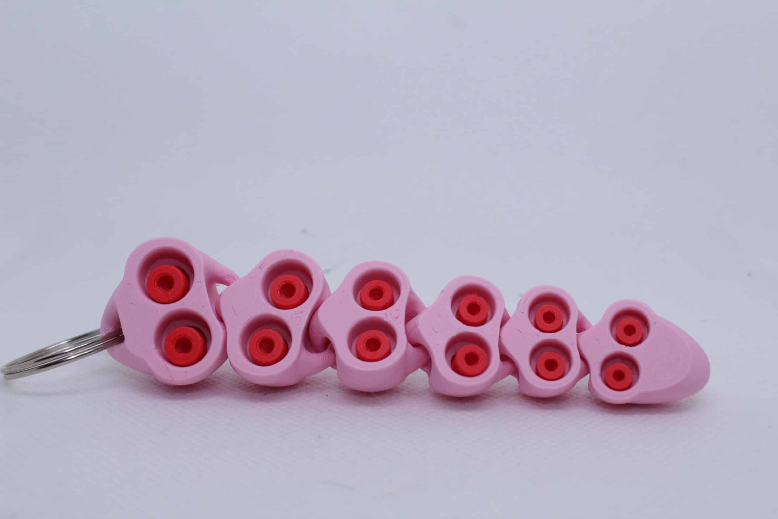 Octopus Tentacle Pastel Pink Red
