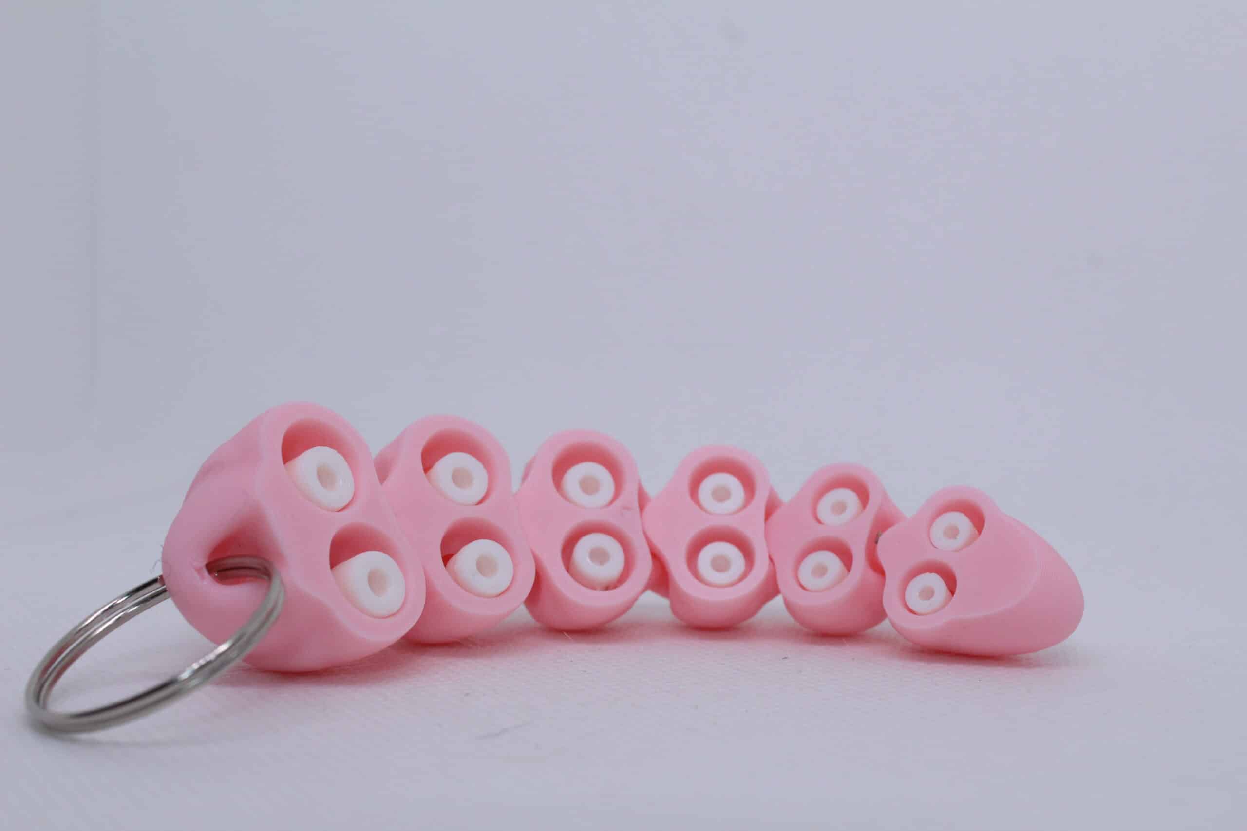 Pink Octopus Tentacle white Sucker