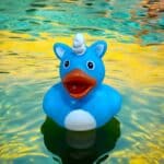 Blue Unicorn Duck