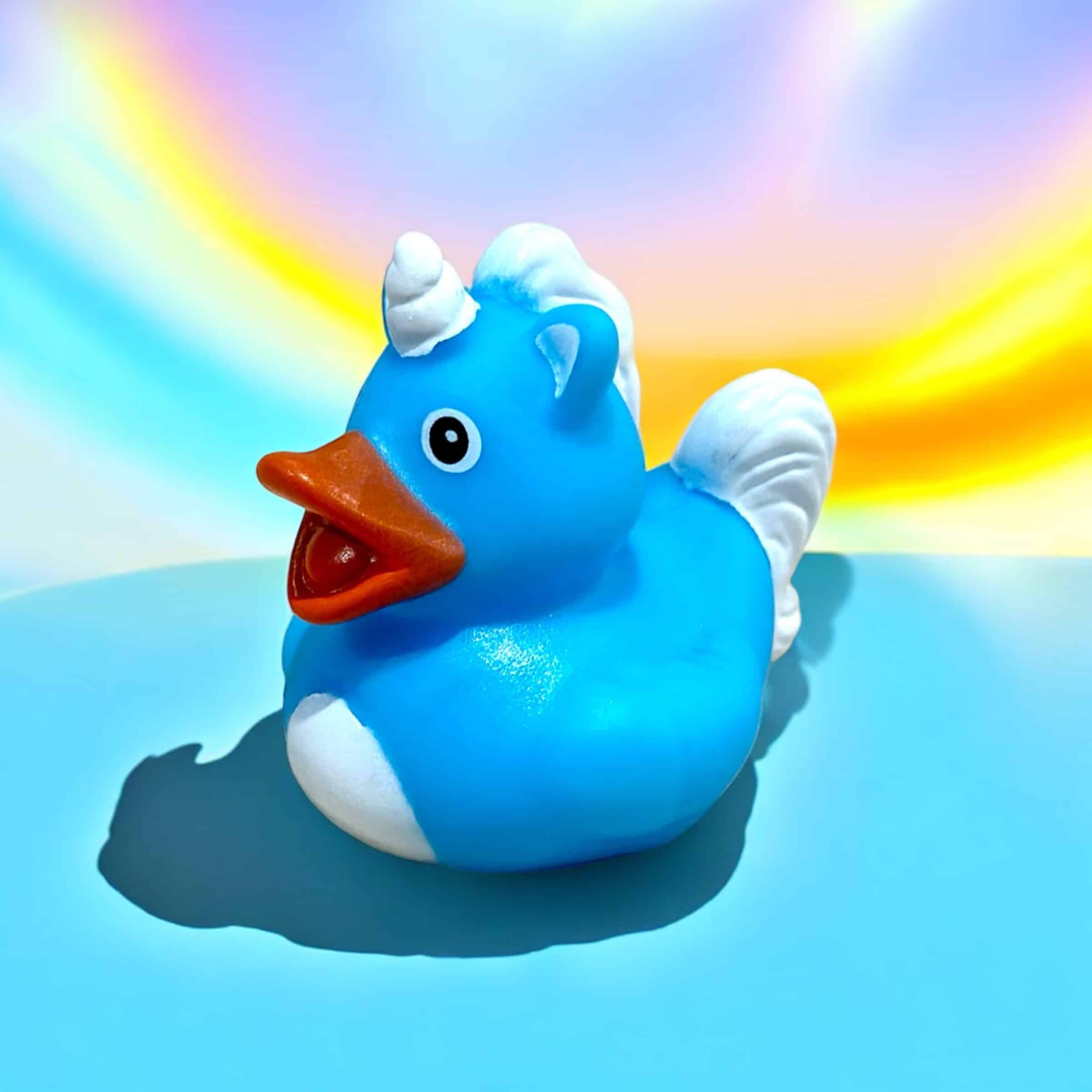 Blue Unicorn Duck