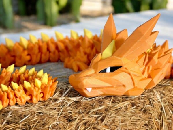 Crystal Dragon Orange with Yellow Spikes