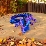 Crystal Dragon Blue Magenta Black Spikes