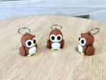 baby owl keyring