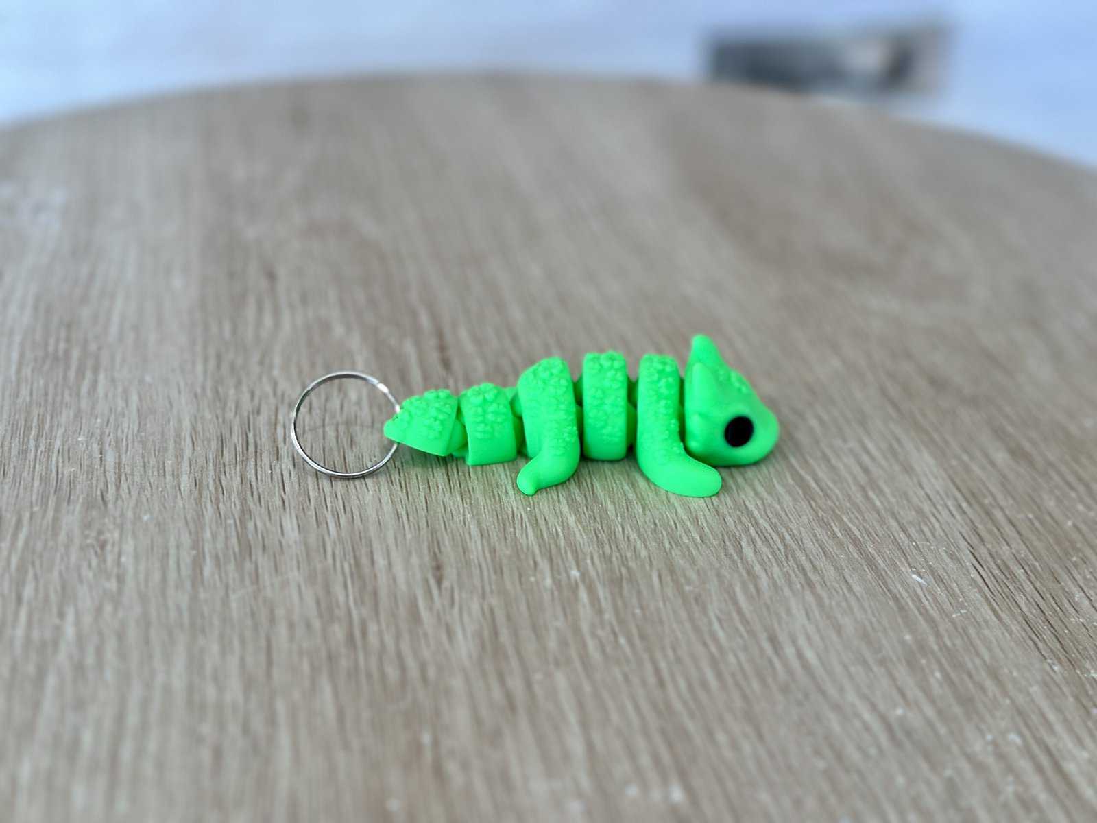 Baby Lucky Dragon, flexi sensory fidget green