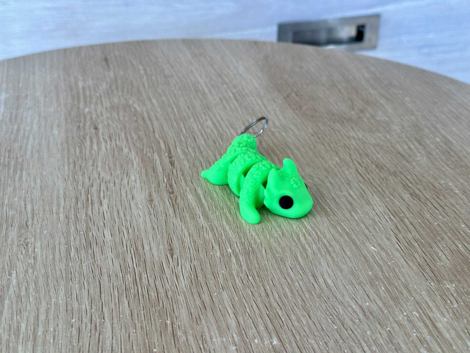 Baby Lucky Dragon, flexi sensory fidget green