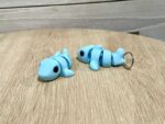 Baby shark keyring blue