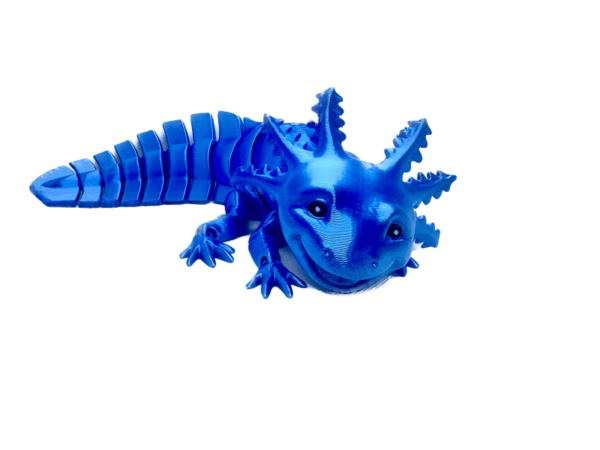 Laughing Blue Silk Axolotl