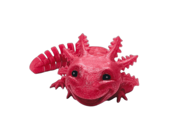 Laughing Pink Sparkle Axolotl