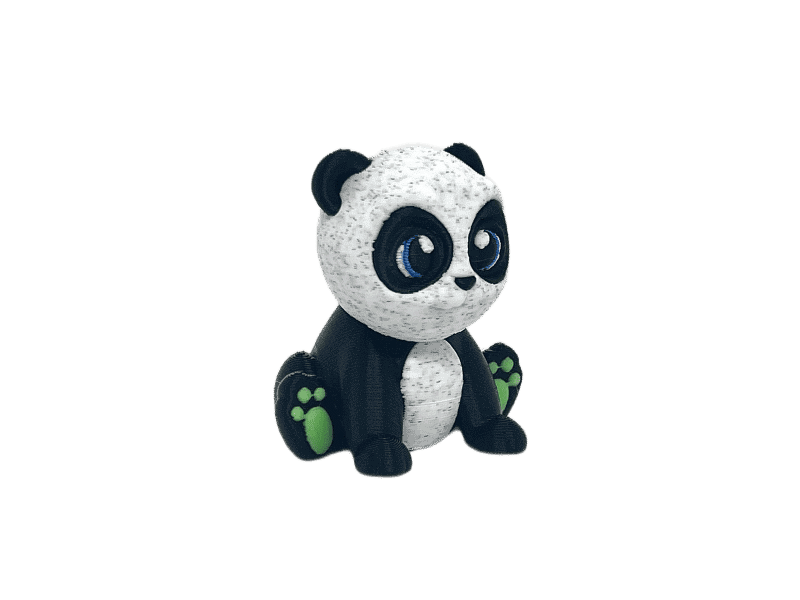 Panda with Green Feet