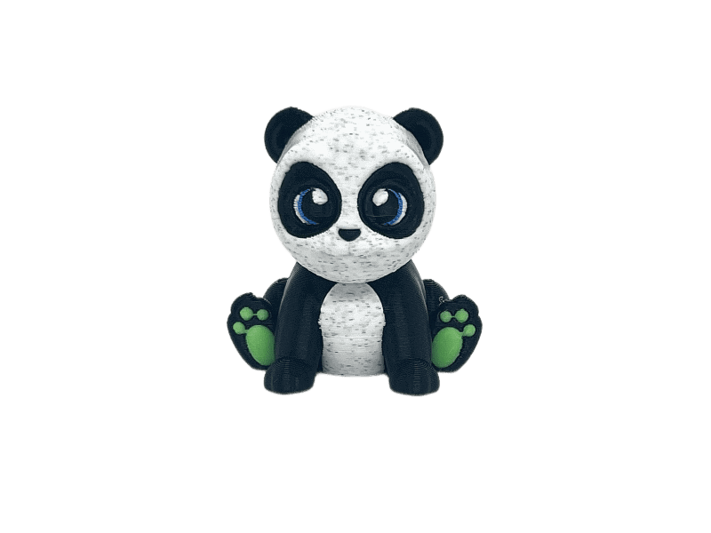 Panda with Green Feet