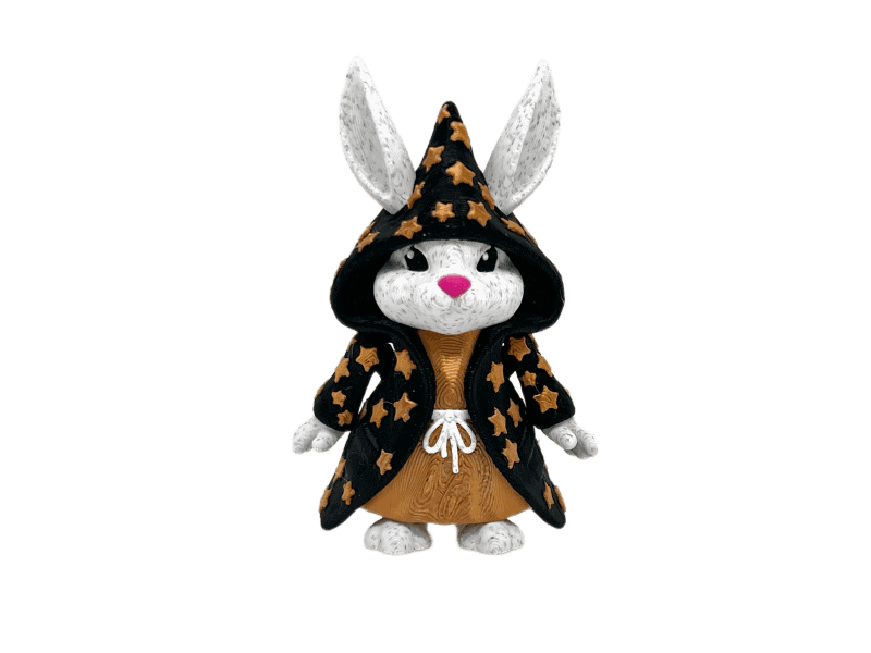 Wizard Bunny Gold Stars