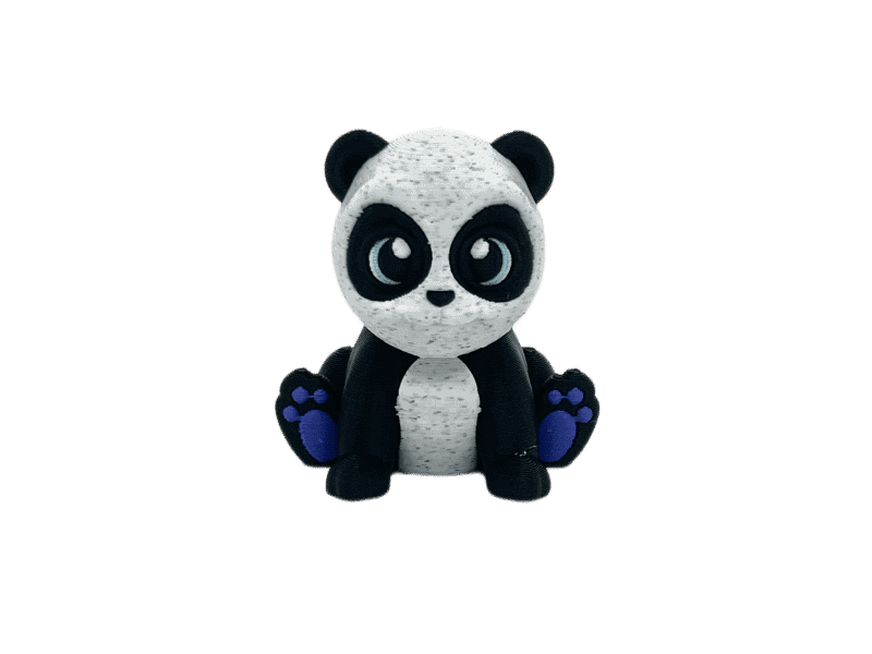 Panda with Blue Feet