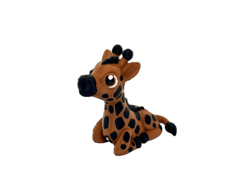 Giraffe with Brown & Black