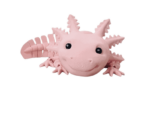 Smiling Pink Pastel Axolotl