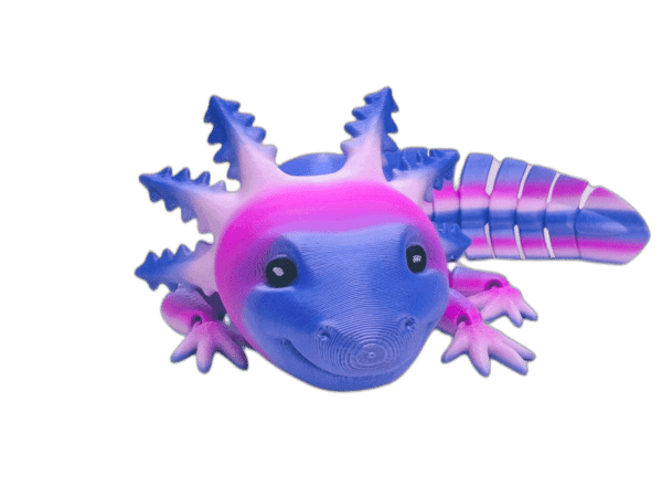 Pink Purple Rainbow Axolotl