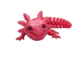 Pink Glitter Smiling Axolotl