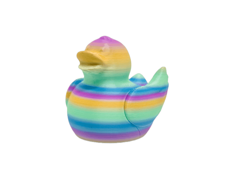 Pastel Rainbow Duck