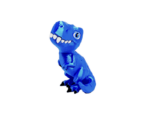 T-Rex Dinosaur Blue Silk