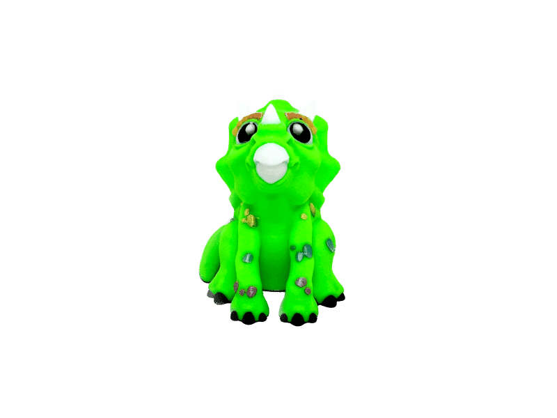 Green Baby Triceratops