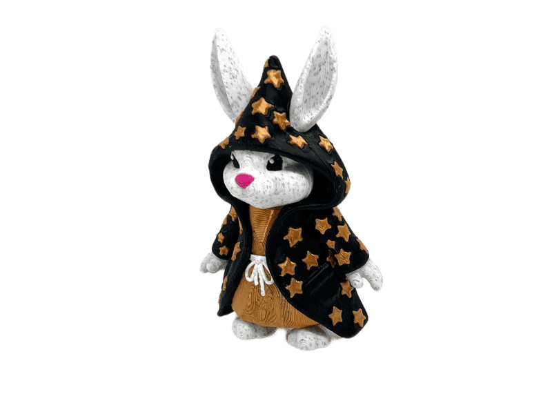 Wizard Bunny Gold Stars