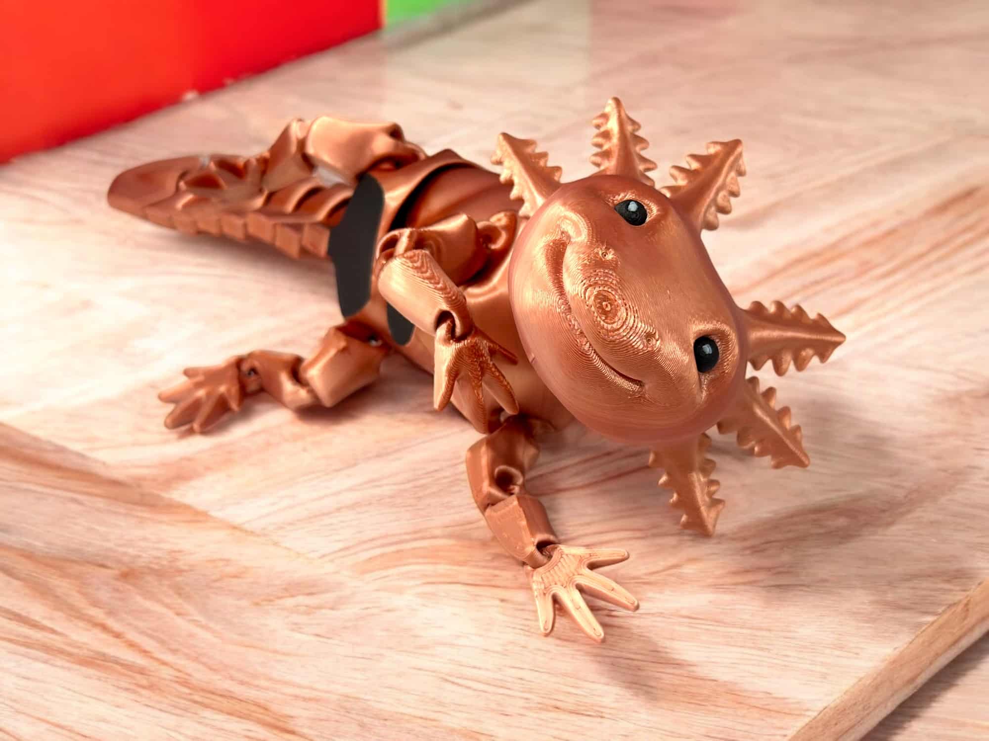 Smiling Axolotl - Copper Silk