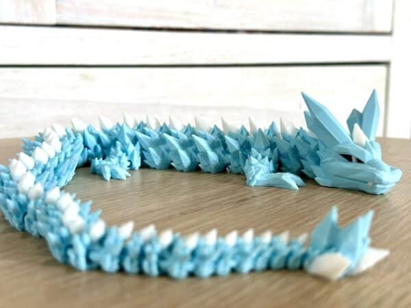 Crystal Dragon Baby Blue with White Crystal