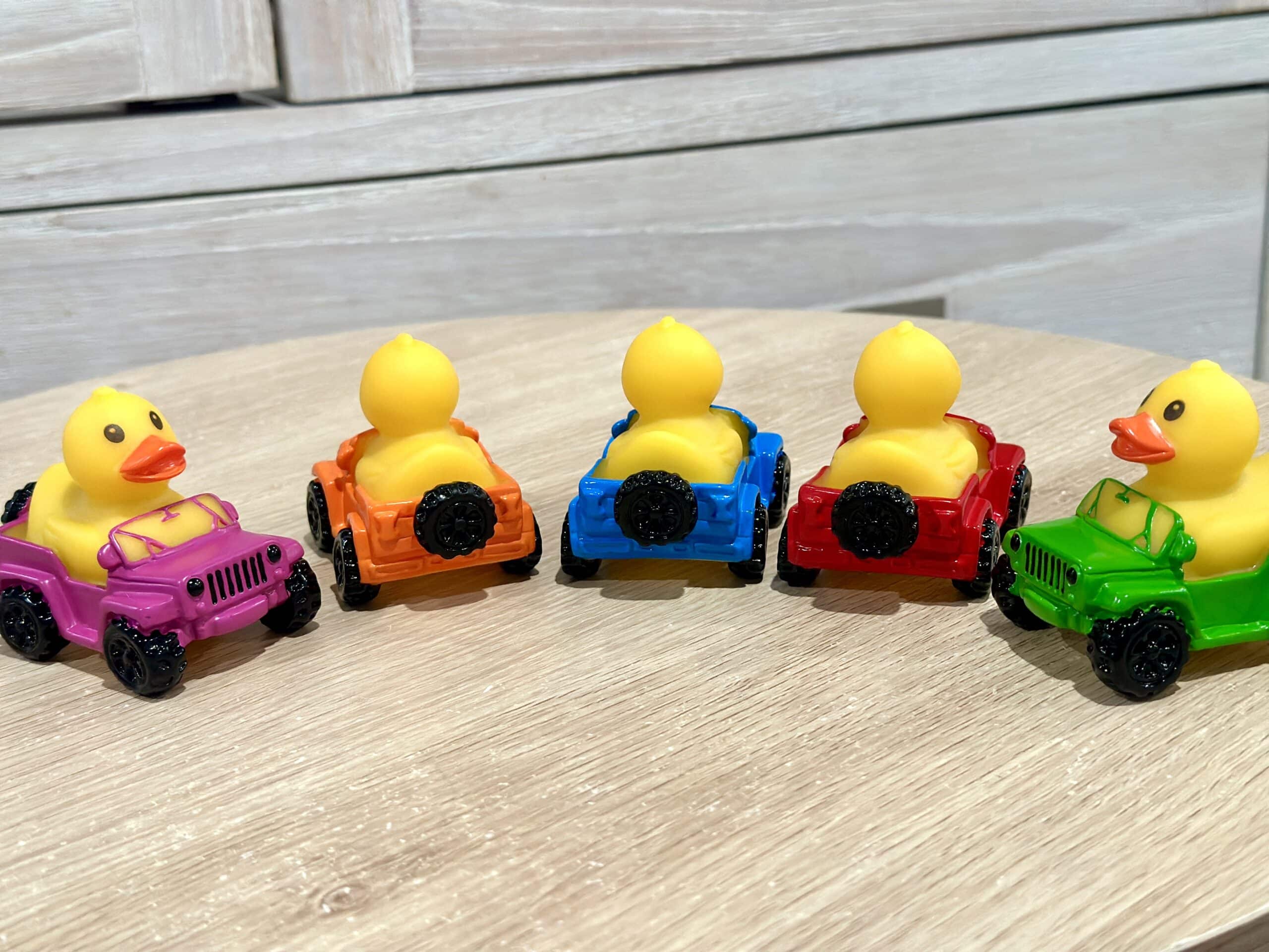 Jeep ducks, 5 colors back