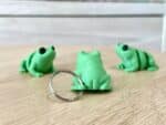 Tiny Butt Frog flexi Keyring - Grass Green