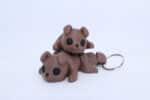 Flexi Puppy Keyring Brown